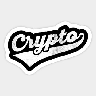 Crypto Vintage Swoosh Athletic Retro Sticker